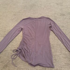 Purple lululemon sinched long sleeve